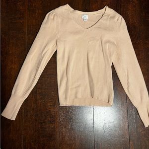 Tan sweater v neck